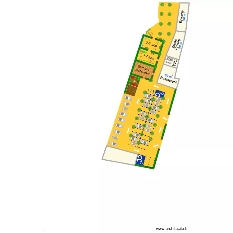 jardin 45bbc. Plan de 