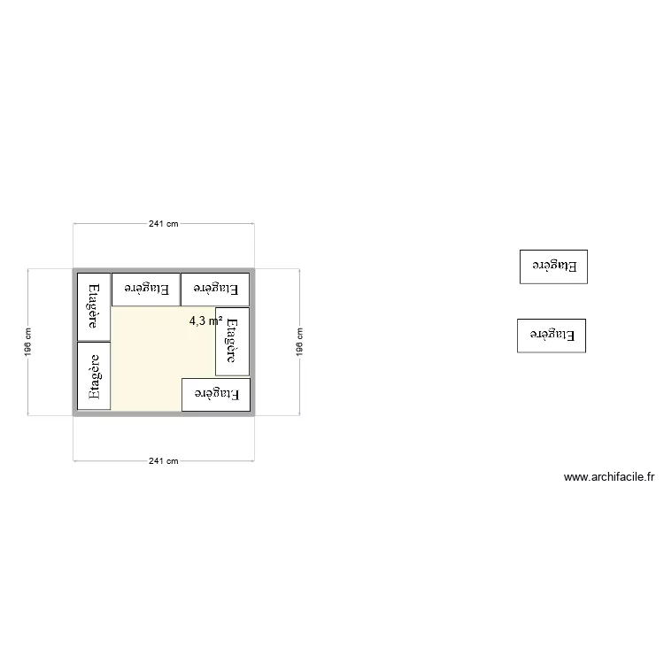 Cabanons. Plan de 