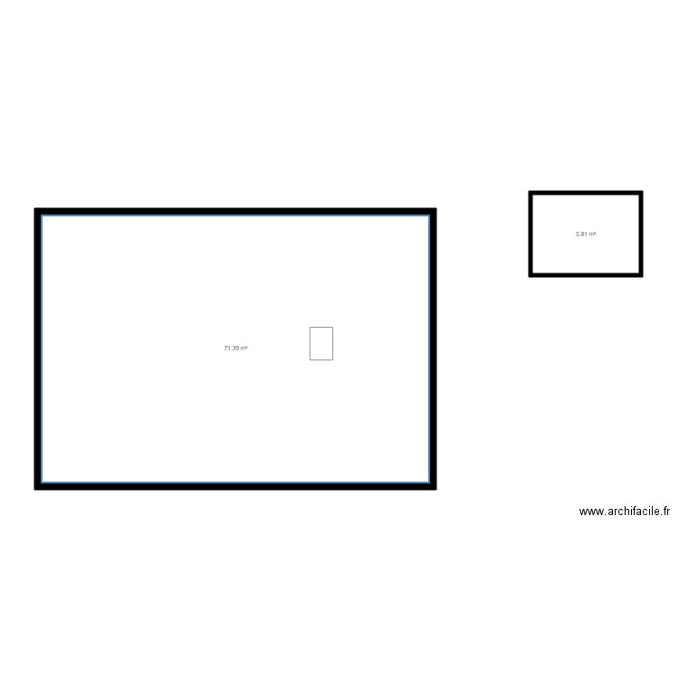 FRANCHETTI. Plan de 15 pièces et 155 m2