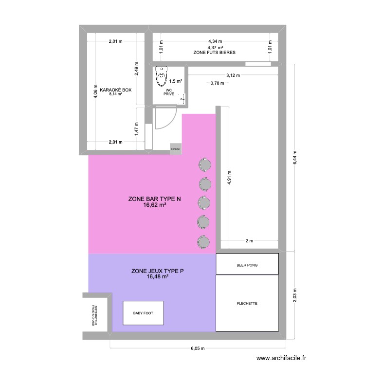 CASERNETTE VIDE. Plan de 0 pièce et 0 m2