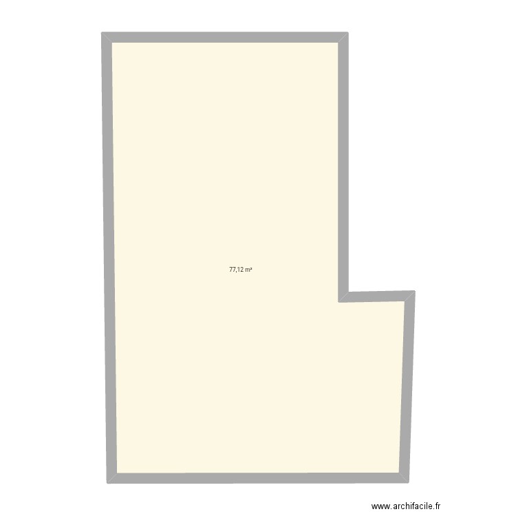 Rdv kerlonic. Plan de 1 pièce et 77 m2