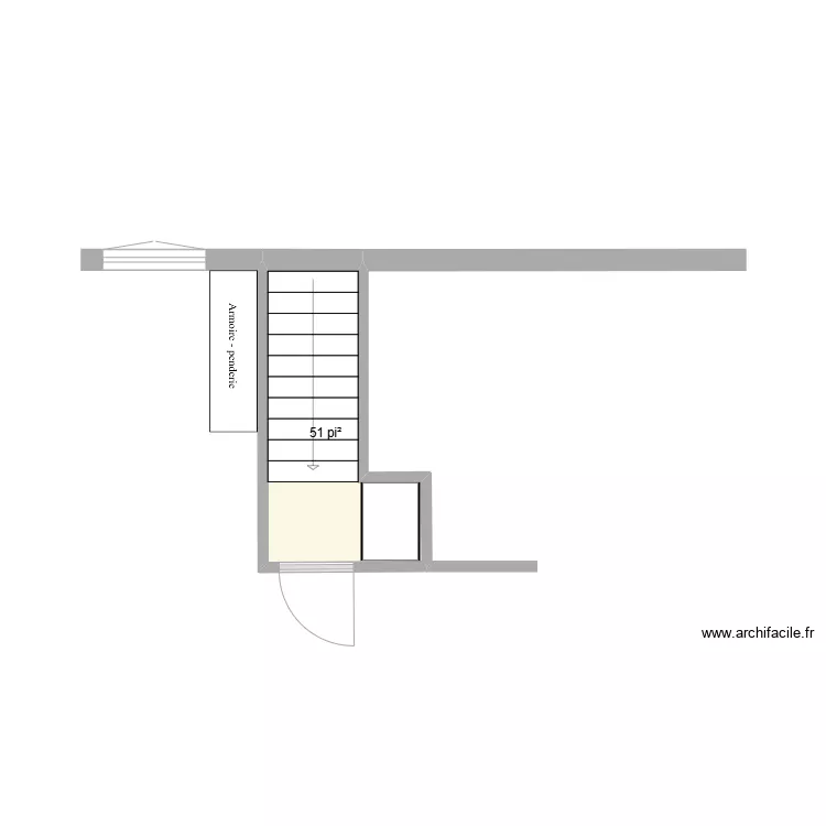 90 rochelois vestibule. Plan de 