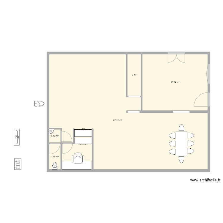 UR ONEA ETAGE 2024. Plan de 0 pièce et 0 m2