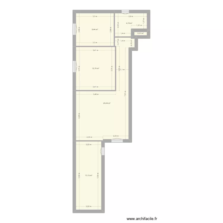 MARTIN (Melle FINO). Plan de 