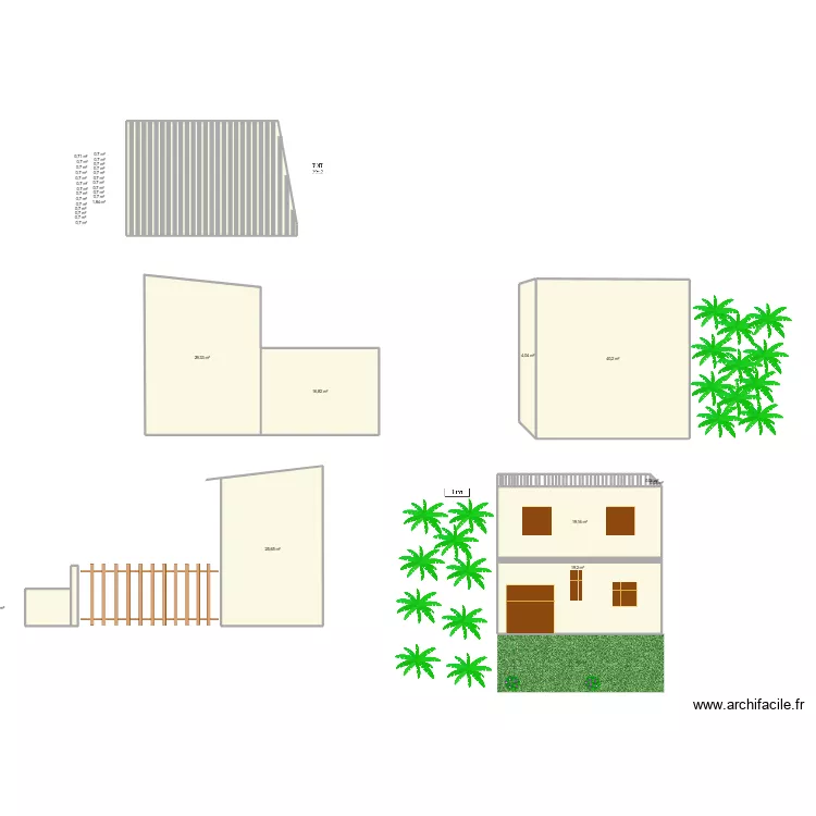 &eacute;tage. Plan de 