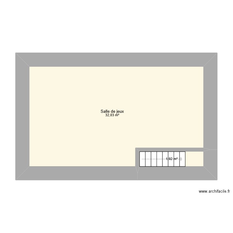 Maison 2. Plan de 2 pièces et 34 m2