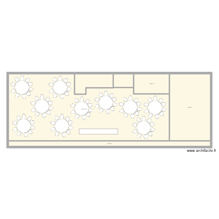 DUBY. Plan de 4 pièces et 237 m2