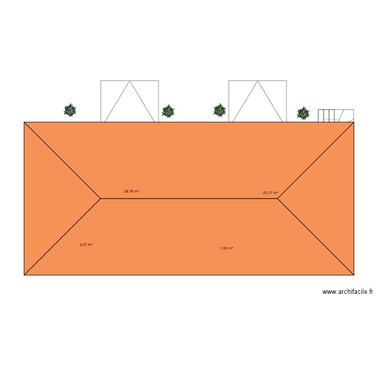 Projet 01. Plan de 4 pièces et 57 m2