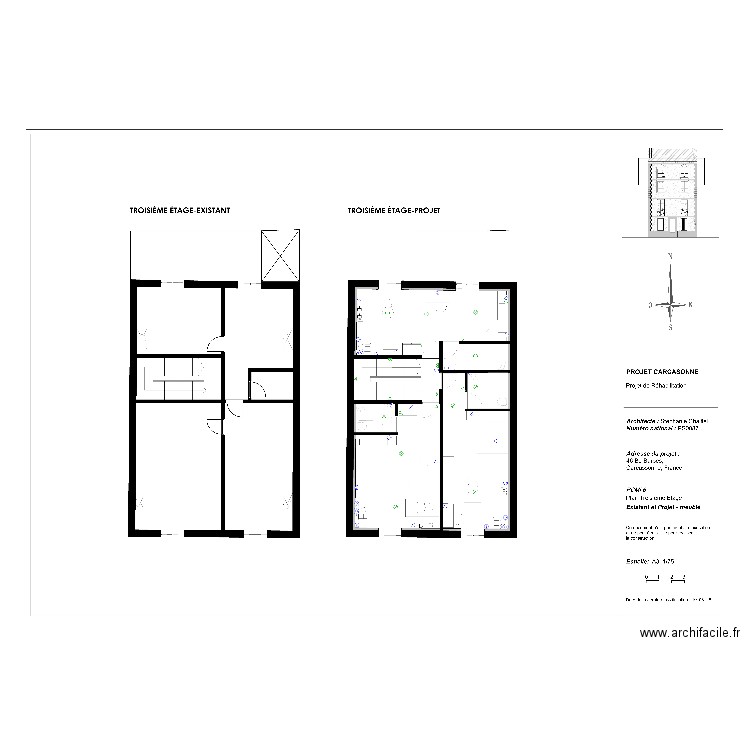 r+3 carcassonne. Plan de 0 pièce et 0 m2
