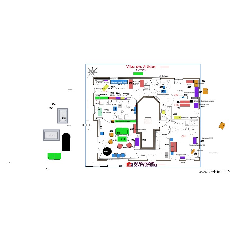 Artiste. Plan de 0 pièce et 0 m2