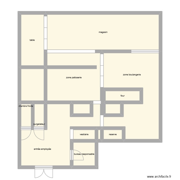 plan marie blachere. Plan de 15 pièces et 107 m2