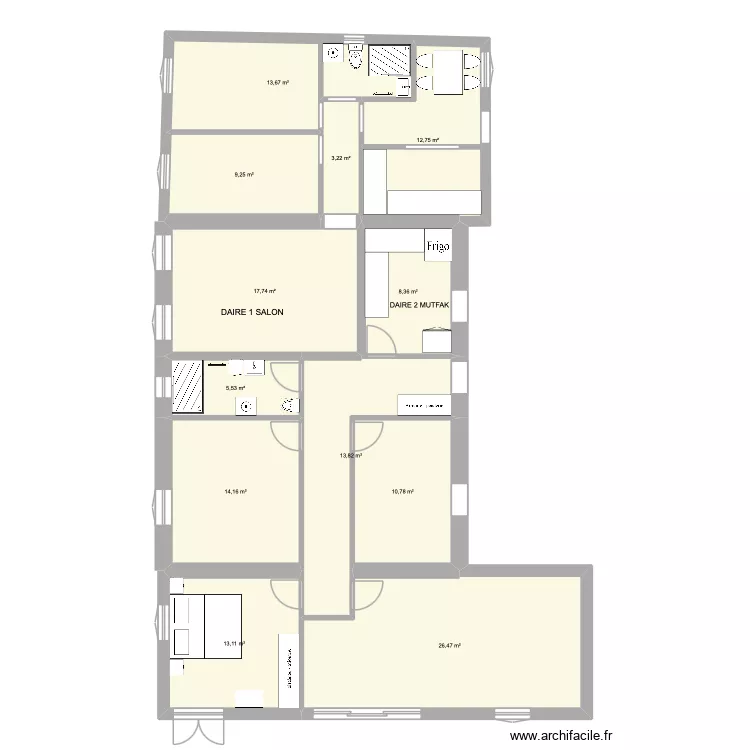 CHEZ LOCATION. Plan de 12 et 149 m² CHEZ LOCATION. Plan de 12 et 149 m²