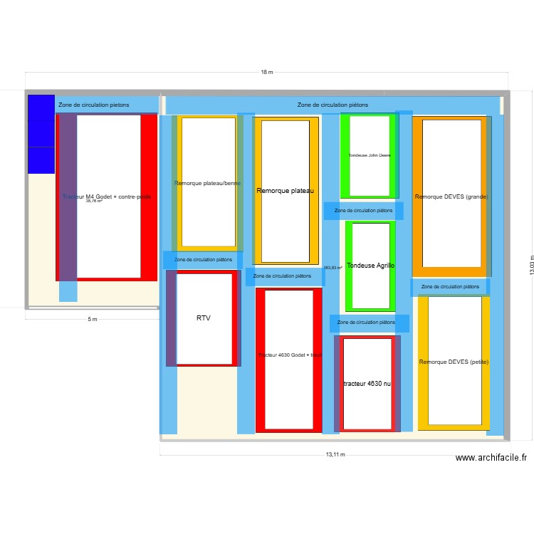 carport V2. Plan de 2 pièces et 203 m2