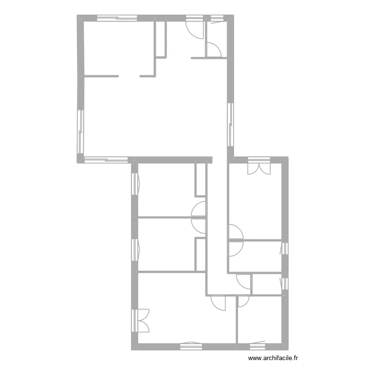 plan maison archifacile. Plan de 11  et 135 m²