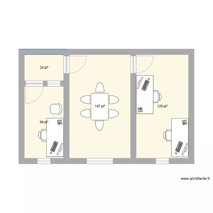 Bureaux pasto jubé. Plan de Bureaux pasto jubé. Plan de