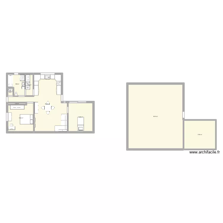 1er maison . Plan de 