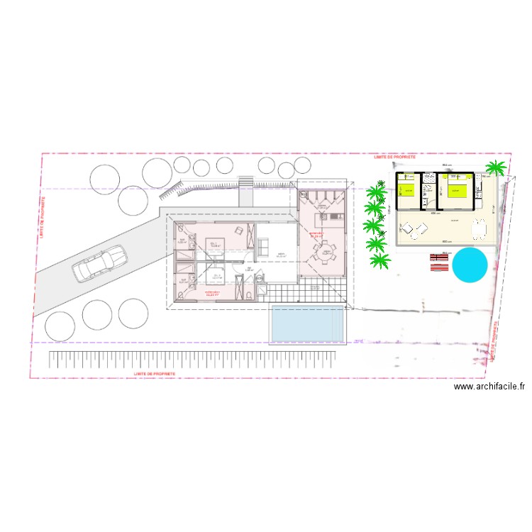 Modulaire Domini 2 chambres. Plan de 4 pièces et 51 m2