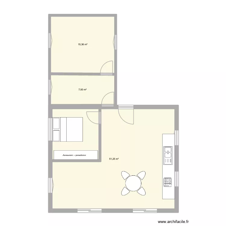 maison conceicao. Plan de 3  et 75 m²