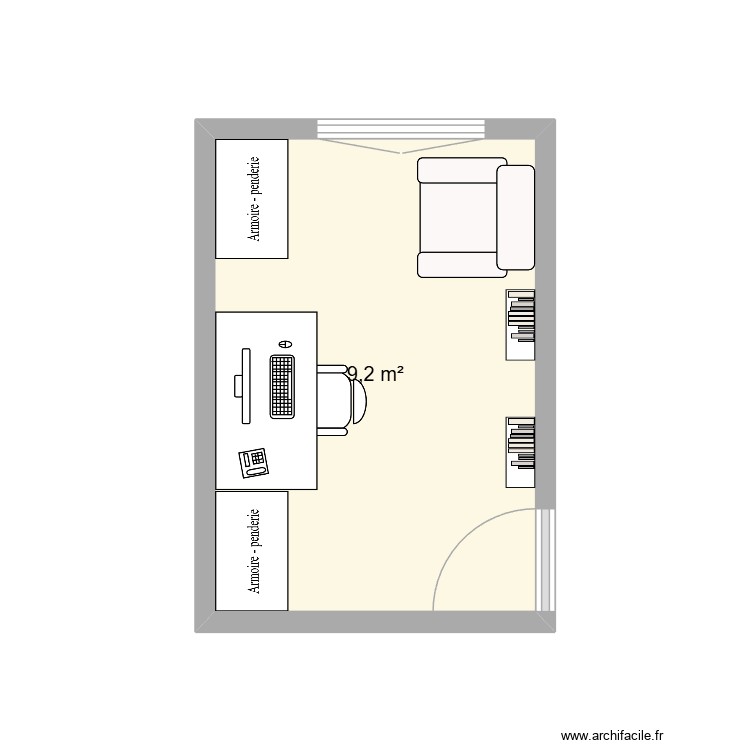 Bureau. Plan de 0 pièce et 0 m2