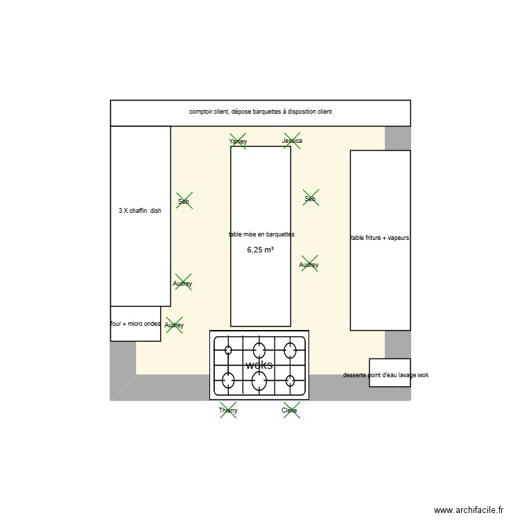 rexel 4-6. Plan de 1 pièce et 6 m2