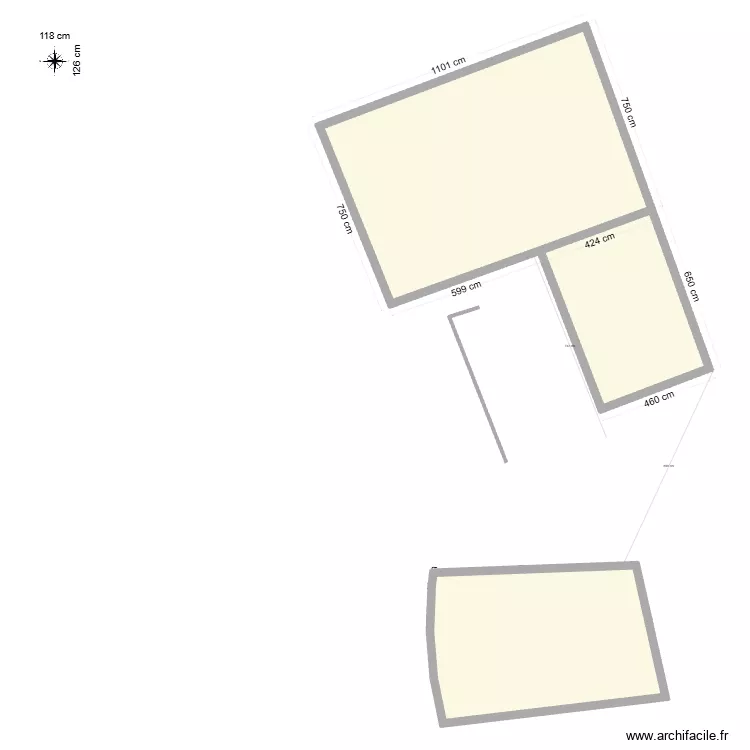 Maison MICHEL 3. Plan de 3 Pièces et 140 m²