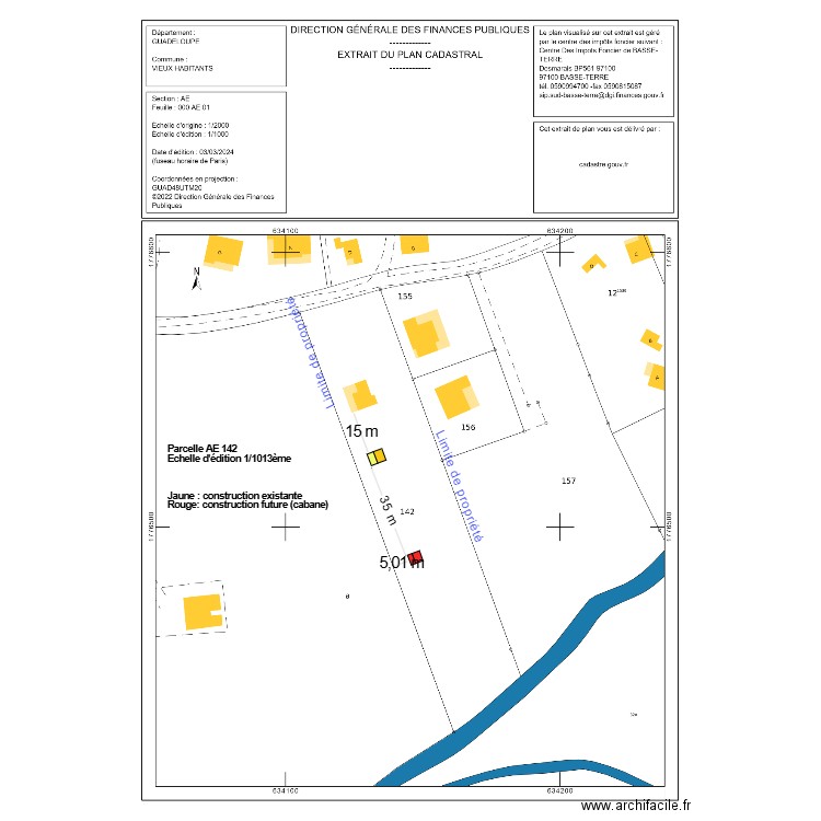 Plan de masse cabane. Plan de 0 pièce et 0 m2