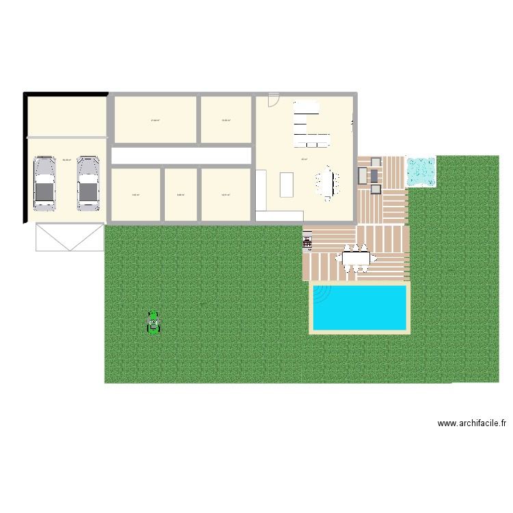 Maison Issigeac. Plan de 7 pièces et 195 m2