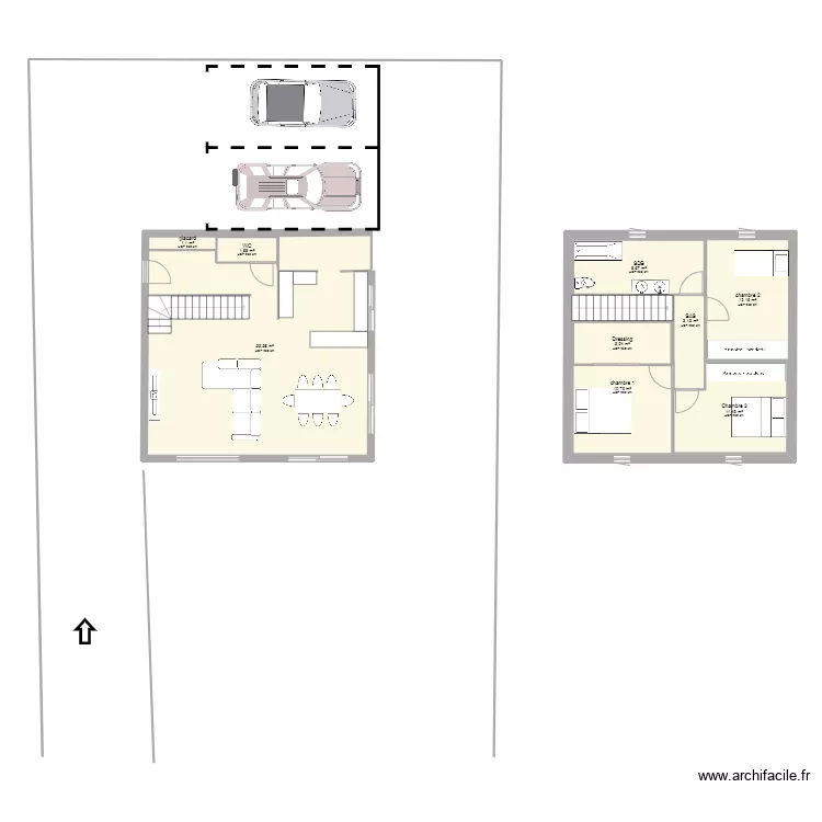 Maison Thyez. Plan de 