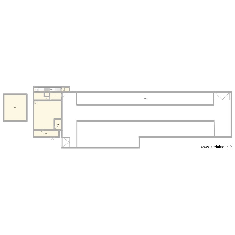 Batiment Combe Chave. Plan de 7 pièces et 196 m2