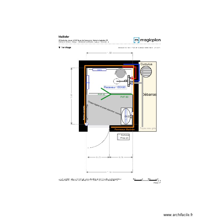 Plan Projet  Maillefer. Plan de 0 pièce et 0 m2
