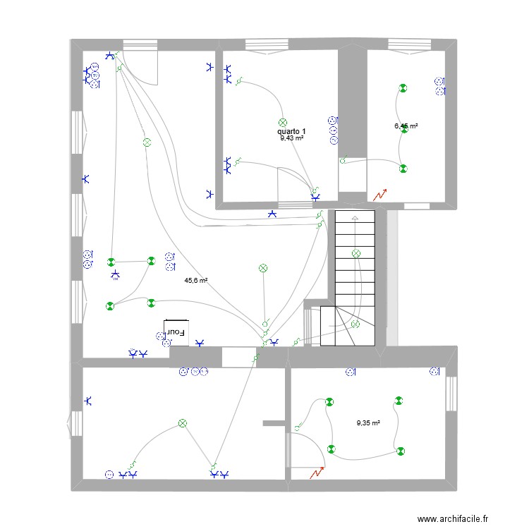 alberto elec. Plan de 7 pièces et 121 m2