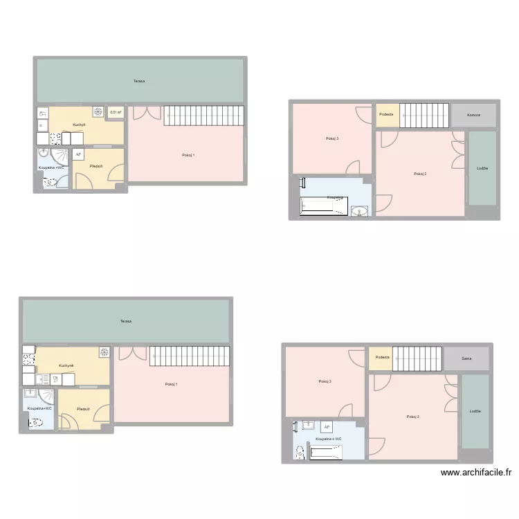 Jana Wericha 444 byt 16 HA. Plan de 29 et 216 m² Jana Wericha 444 byt 16 HA. Plan de 29 et 216 m²