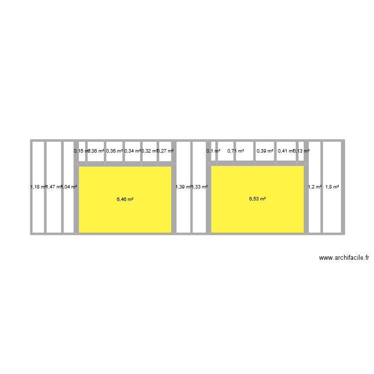 DAVID NADIA 1.7. Plan de 20 pièces et 26 m2