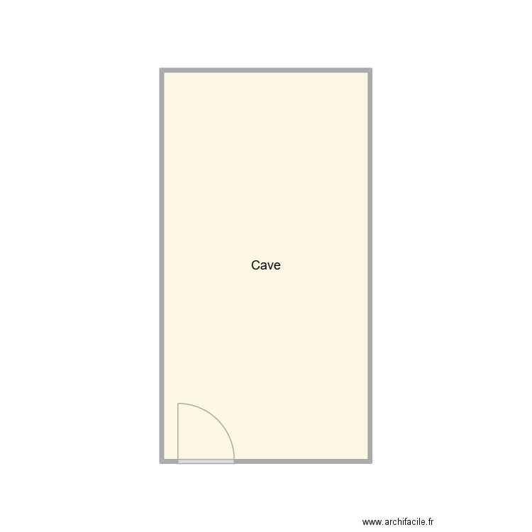 Local commercial - cave. Plan de 1 pièce et 16 m2