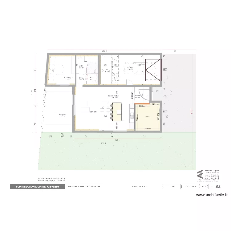 Construction 2026 -1. Plan de 1 et 13 m² Construction 2026 -1. Plan de 1 et 13 m²