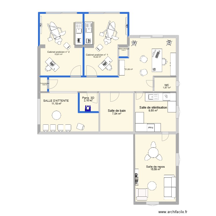9 stade villa aiguillon  essai 4. Plan de 11 pièces et 102 m2