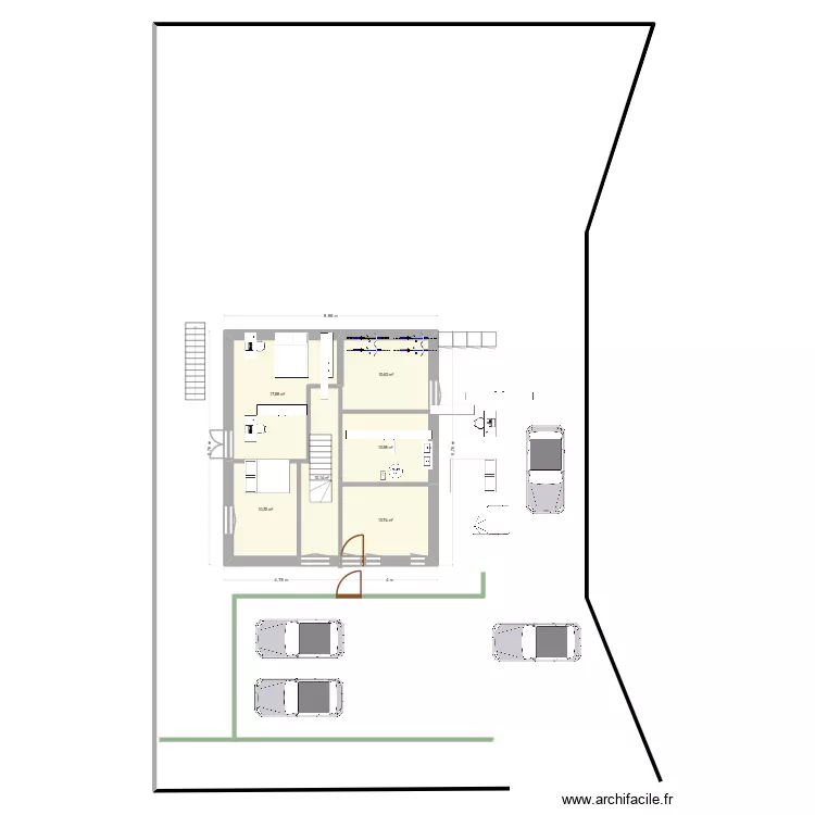 10-12. Plan de 18  et 259 m²