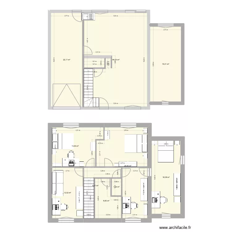 Maison 08.05.26 Etage. Plan de 10 et 166 m² Maison 08.05.26 Etage. Plan de 10 et 166 m²