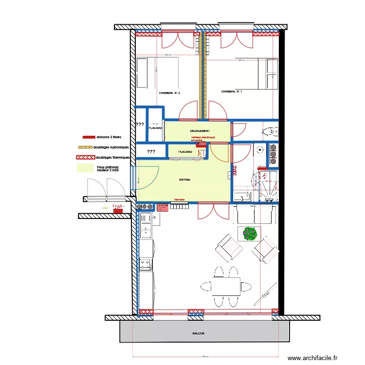 CREACH  LE GOFF. Plan de 