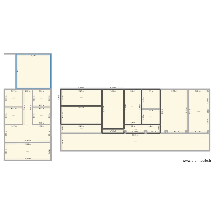 Villa Tarzan 42 test. Plan de 56 pièces et 1338 m2