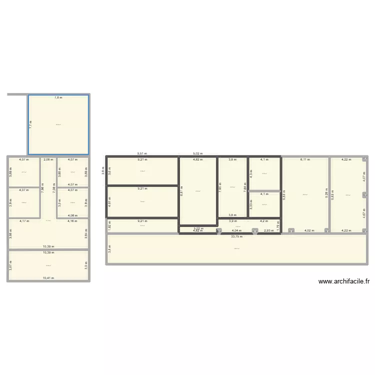 Villa Tarzan 42 test. Plan de 