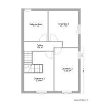 Etage avec cloisons mesures