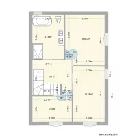 Etage avec cloisons mesures