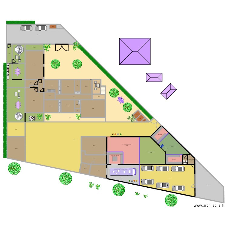 FOODTRUCK + 2 STANDS 0512 SANS CHAPITEAUX. Plan de 60 pièces et 1890 m2