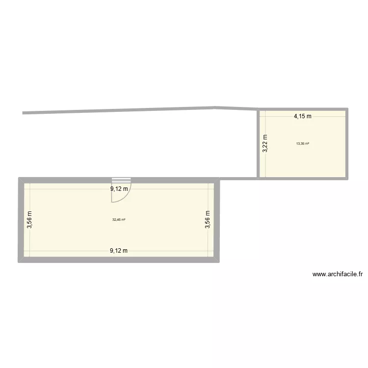 176. Plan de 2  et 46 m²
