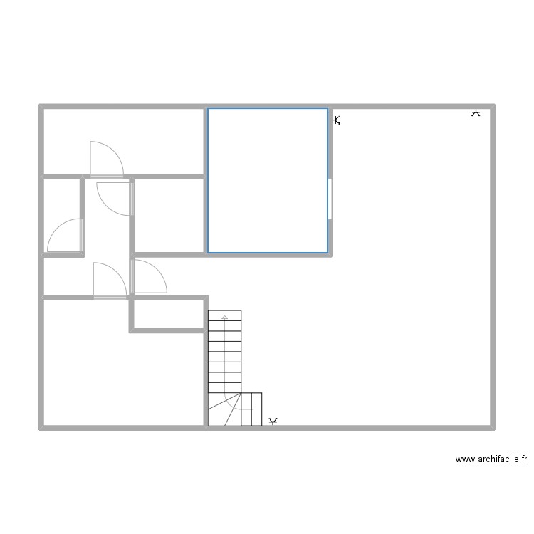 Maison 2. Plan de 6 pièces et 26 m2