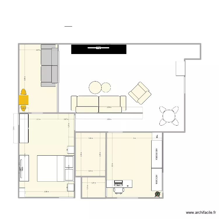 Appartement 2. Plan de 