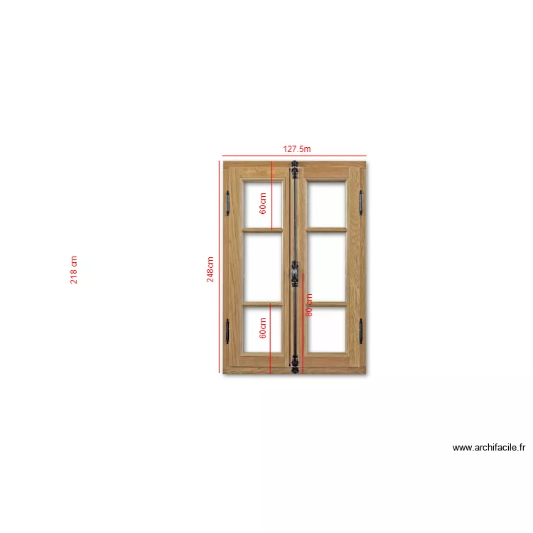 PARIS 17 FENETRE E/F. Plan de 
