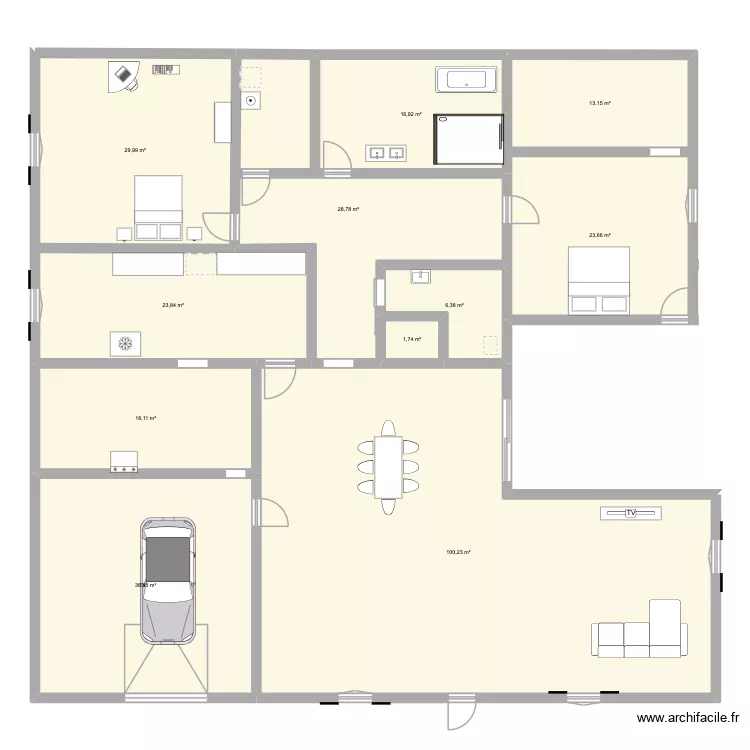 plan 1. Plan de 11 Pièces et 301 m² plan 1. Plan de 11 Pièces et 301 m²