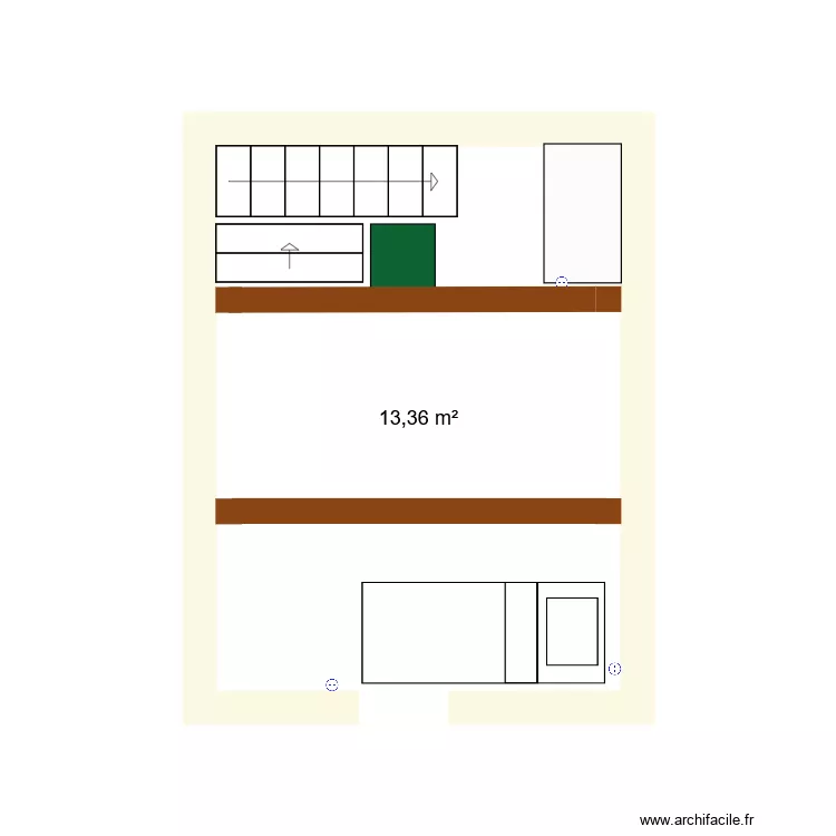 Amiens 2. Plan de 1 et 13 m² Amiens 2. Plan de 1 et 13 m²